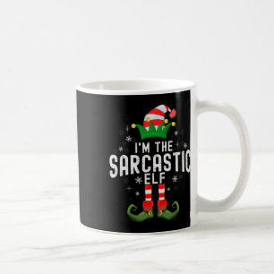I'm The Sarcastic Elf Christmas Family Pjs Costume Coffee Mug