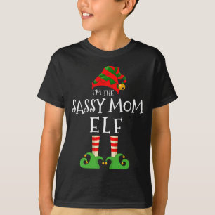 I'm The Sassy Elf Matching Family Christmas Pajama T-Shirt