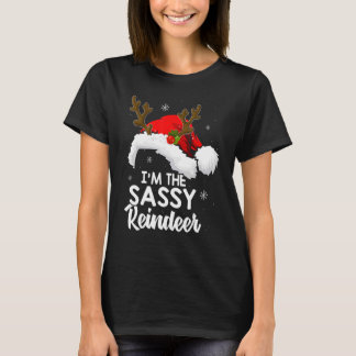 I'm The Sassy Reindeer Christmas Pyjamas Family X T-Shirt