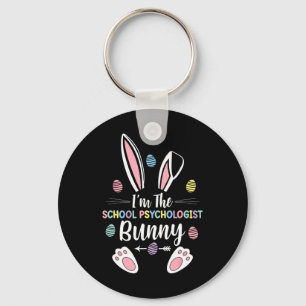 I'm The School Psychologist Bunny Matching Family Key Ring