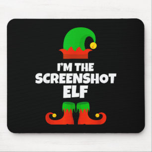 I'm The Screenshot Elf Family Pajama Christmas Fun Mouse Mat