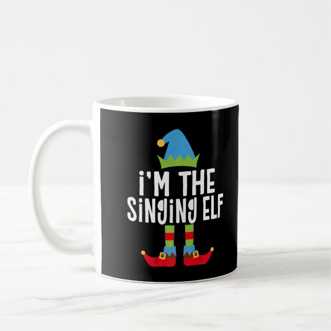 I'm The Singing Elf T-Shirt Matching Christmas Cos Coffee Mug (Left)