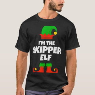I'm The Skipper Elf Family Pajama Christmas Funny  T-Shirt