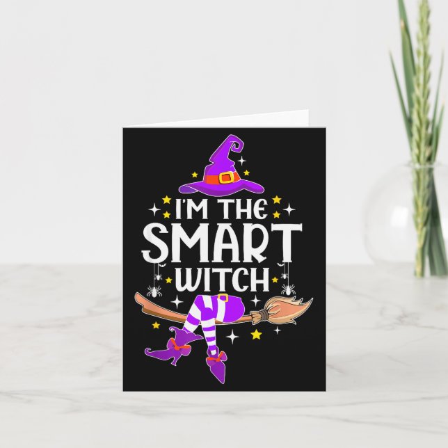 I'm The Smart Witch Halloween Matching Group Costu Card (Front)