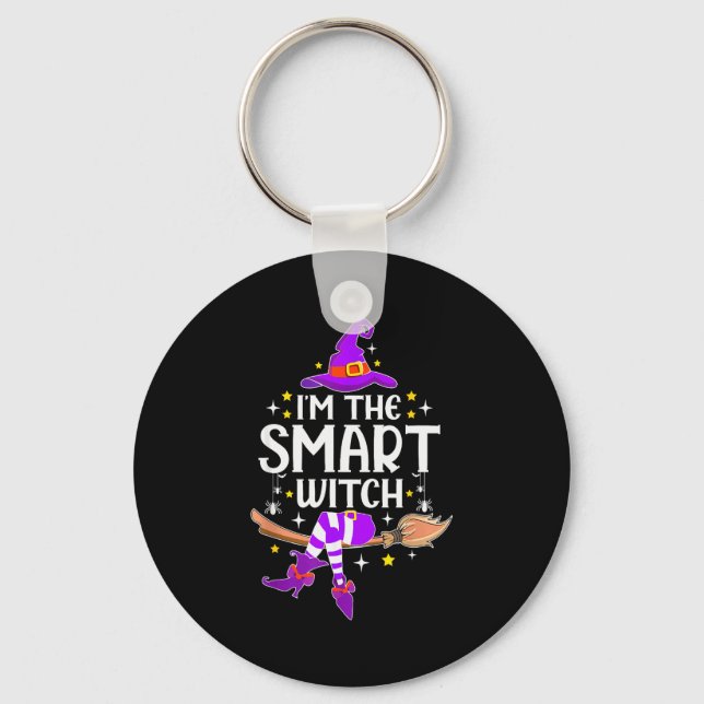 I'm The Smart Witch Halloween Matching Group Costu Key Ring (Front)