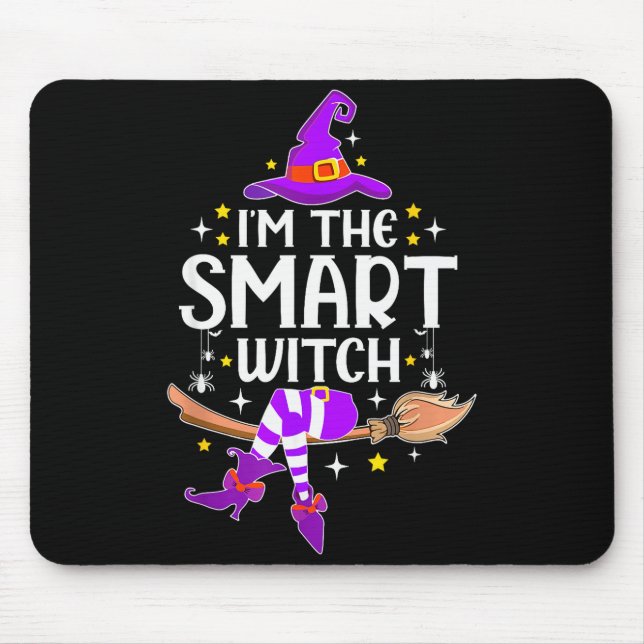 I'm The Smart Witch Halloween Matching Group Costu Mouse Mat (Front)