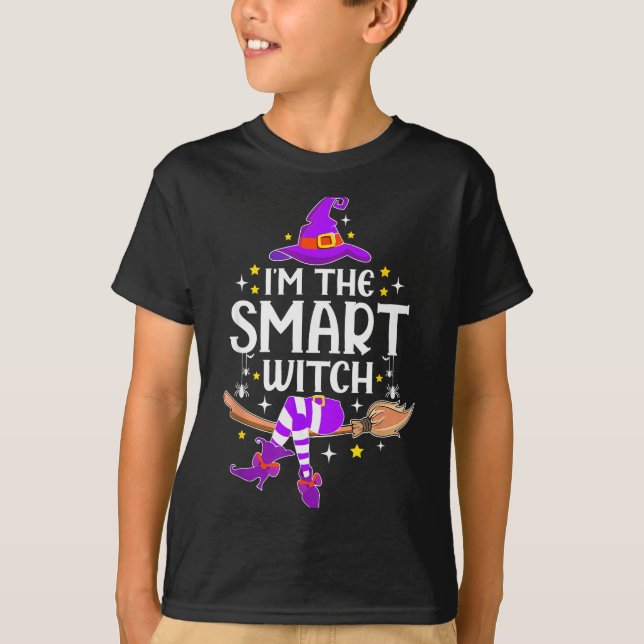 I'm The Smart Witch Halloween Matching Group Costu T-Shirt (Front)