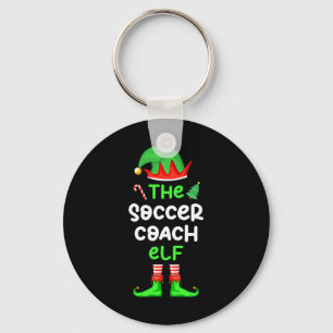 I'm The Soccer Coach Elf Christmas Matching Pajama Key Ring
