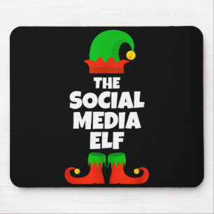 I'm The Social Media Elf Family Pajama Christmas F Mouse Mat