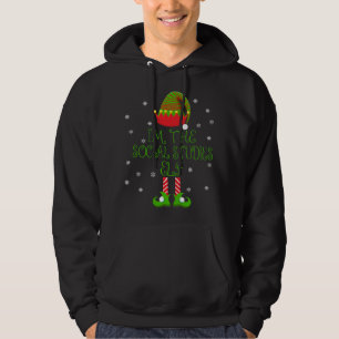 I'm the Social Studies Elf Funny Teacher Xmas Hoodie