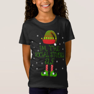 I'm the Social Studies Elf Funny Teacher Xmas T-Shirt