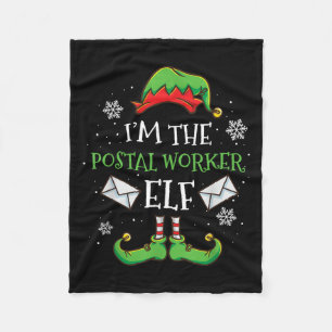 Im The Stal Worker Elf Christmas  Fleece Blanket