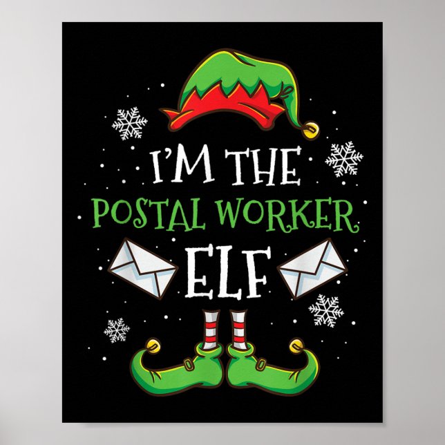 Im The Stal Worker Elf Christmas  Poster (Front)