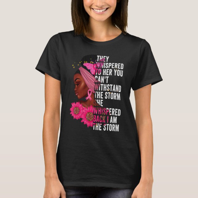 I'm The Storm Black Queen Women African Black Hist T-Shirt (Front)
