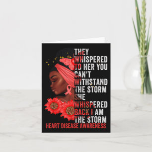 I'm The Storm Black Women Heart Disease Survivor R Card