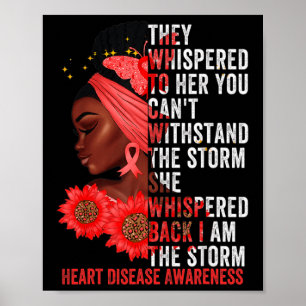 I'm The Storm Black Women Heart Disease Survivor R Poster