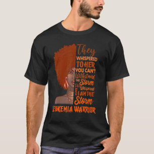 I'm The Storm Black Womens Leukaemia Warrior Aware T-Shirt