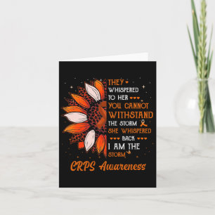 I'm The Storm Crps Awareness Month Warrior Orange Card