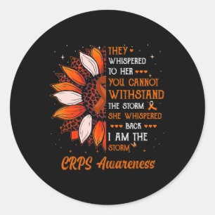 I'm The Storm Crps Awareness Month Warrior Orange  Classic Round Sticker