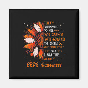 I'm The Storm Crps Awareness Month Warrior Orange Magnet