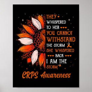 I'm The Storm Crps Awareness Month Warrior Orange  Poster