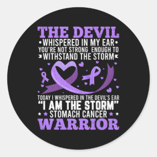 I'M The Storm Stomach Cancer Awareness Month Classic Round Sticker