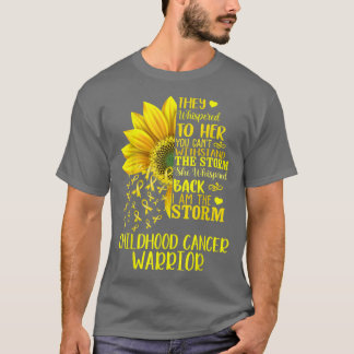 I'm The Storm Strong Childhood Cancer Warrior Sunf T-Shirt