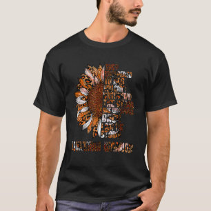 I'm The Storm Strong Sunflower Orange Leukaemia Wa T-Shirt