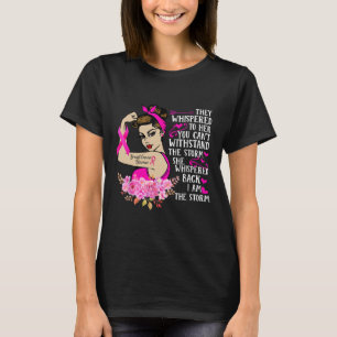 I'm The Storm Strong Women Breast Cancer Warrior P T-Shirt