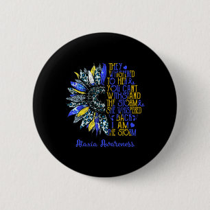 I'm The Storm Sunflower Leopard Ataxia Warrior Sur 6 Cm Round Badge