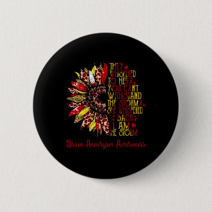 I'm The Storm Sunflower Leopard Brain Aneurysm War 6 Cm Round Badge