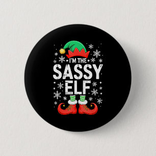 I'm The Sy Elf Shirt Family Matching Christmas Cos 6 Cm Round Badge