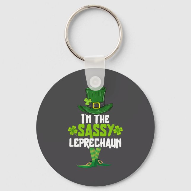 I'm The Sy Leprechaun Matching St Patrick's Day Co Key Ring (Front)