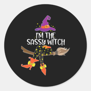 Im The Sy Witch Halloween Matching Group Costume Classic Round Sticker