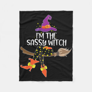 Im The Sy Witch Halloween Matching Group Costume Fleece Blanket