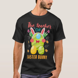 I'm The Teacher Bunny Easter Day Rabbit Family Mat T-Shirt