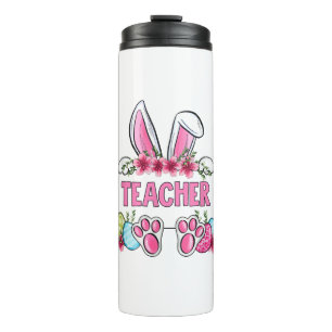 I'm The Teacher Bunny Easter Day Rabbit Thermal Tumbler
