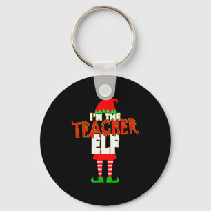 I'm The Teacher Elf Christmas Matching Elves Famil Key Ring