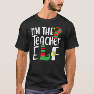 I'm The Teacher Elf Family Matching Group Christma T-Shirt