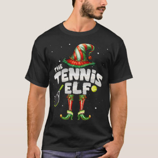 I'M The Tennis Elf Family Matching Group Christmas T-Shirt