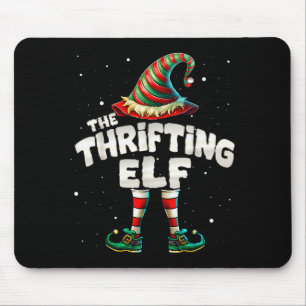 I'm The Thrifting Elf Family Matching Group Christ Mouse Mat