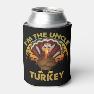 I'm The Uncle Turkey Family Matching Thanksgiving Can Cooler