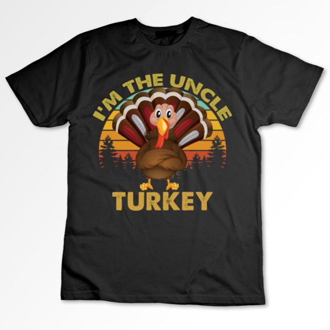 I'm The Uncle Turkey Family Matching Thanksgiving  T-Shirt (Creator Uploaded)