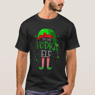 I'M The Vodka Elf Family Matching Costume Christma T-Shirt