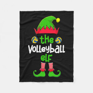 I'm The Volleyball Elf Christmas Family Matching P Fleece Blanket