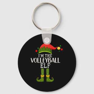 I'm The Volleyball Elf Funny Matching Christmas Co Key Ring