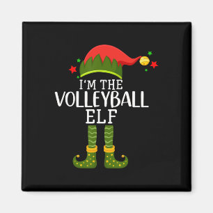I'm The Volleyball Elf Funny Matching Christmas Co Magnet