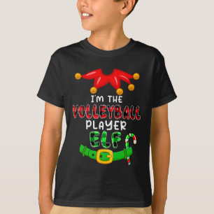 I'm The Volleyball Player Elf Xmas Costumes Elf Lo T-Shirt