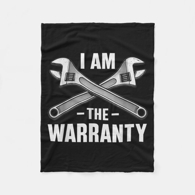 I'm The Warranty Auto Mechanic  Fleece Blanket (Front)