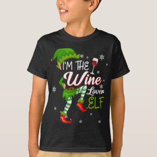 I'm The Wine Lover Elf Matching Family Christmas S T-Shirt